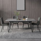 Metal Industrial Rectangle Dining Table Sintered Stone Top Table with Black Legs Clearhalo ' dining_table' 'Dining Tables & Seating' 'Dining Tables' 'furn' 'furn_dining_table' 'Furniture' 'furniture_dining_table' 'Kitchen & Dining Furniture' 'kitchen&dining_furn' 'kitchen' 'kitchen_dining_table' 4501893