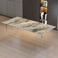 Sintered Stone Dining Table Modern Rectangle Dining Table with Acrylic Base for Home Gray Without Chairs Clearhalo ' dining_table' 'Dining Tables & Seating' 'Dining Tables' 'furn' 'furn_dining_table' 'Furniture' 'furniture_dining_table' 'Kitchen & Dining Furniture' 'kitchen&dining_furn' 'kitchen' 'kitchen_dining_table' 4501940