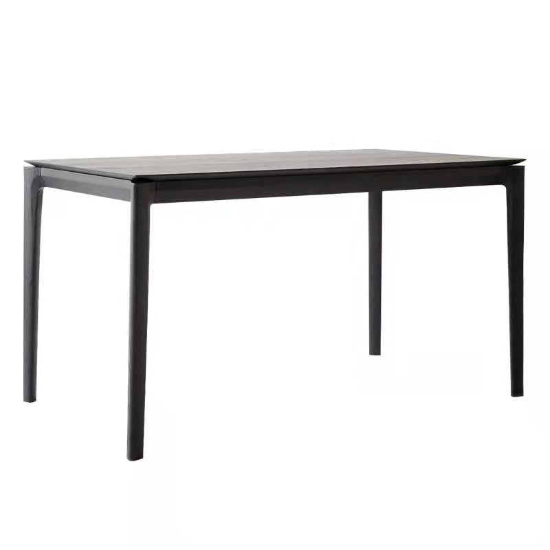 Pine Solid Wood 4-foot Furniture Simplicity Style Dining Table for Home Black Without Chairs Clearhalo ' dining_table' 'Dining Tables & Seating' 'Dining Tables' 'furn' 'furn_dining_table' 'Furniture' 'furniture_dining_table' 'Kitchen & Dining Furniture' 'kitchen&dining_furn' 'kitchen' 'kitchen_dining_table' 4501954