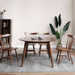 Round Rubberwood Solid Wood Dining Table Simplicity Style Dining Room Collection Brown 39.4"L x 39.4"W x 29.5"H Without Chairs Clearhalo ' dining_table' 'Dining Tables & Seating' 'Dining Tables' 'furn' 'furn_dining_table' 'Furniture' 'furniture_dining_table' 'Kitchen & Dining Furniture' 'kitchen&dining_furn' 'kitchen' 'kitchen_dining_table' 4501961