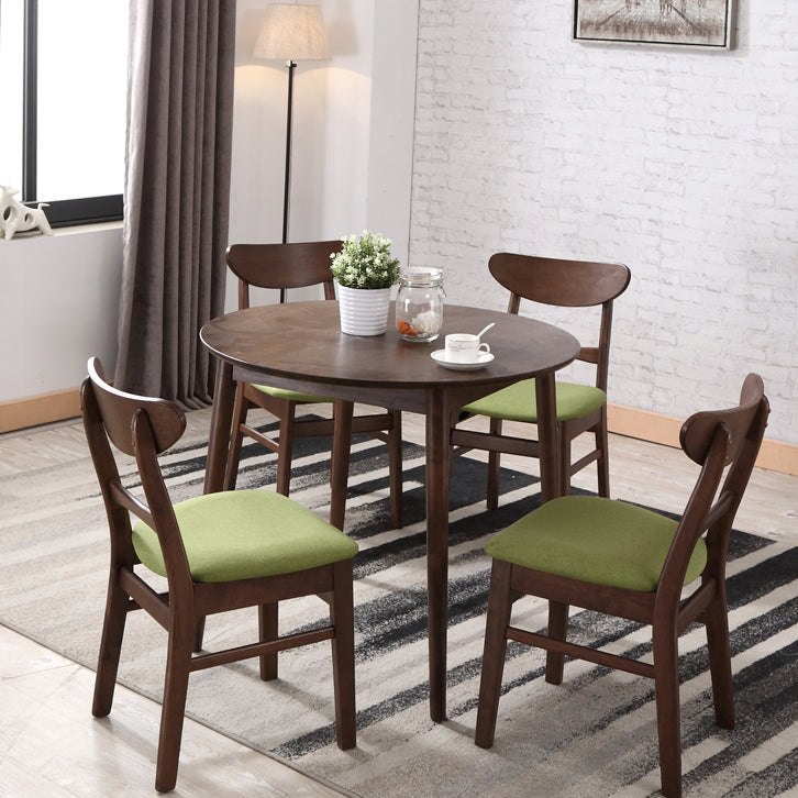 Round Rubberwood Solid Wood Dining Table Simplicity Style Dining Room Collection Clearhalo ' dining_table' 'Dining Tables & Seating' 'Dining Tables' 'furn' 'furn_dining_table' 'Furniture' 'furniture_dining_table' 'Kitchen & Dining Furniture' 'kitchen&dining_furn' 'kitchen' 'kitchen_dining_table' 4501970