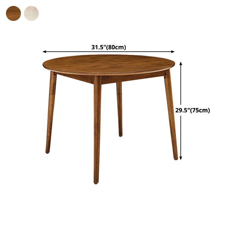 Round Rubberwood Solid Wood Dining Table Simplicity Style Dining Room Collection Clearhalo ' dining_table' 'Dining Tables & Seating' 'Dining Tables' 'furn' 'furn_dining_table' 'Furniture' 'furniture_dining_table' 'Kitchen & Dining Furniture' 'kitchen&dining_furn' 'kitchen' 'kitchen_dining_table' 4501974