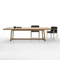 Solid Wood Modern Table for Restaurant Rectangle Dining Table with Trestle Base Natural 78.7"L x 37.4"W x 29.5"H Without Chairs Clearhalo ' dining_table' 'Dining Tables & Seating' 'Dining Tables' 'furn' 'furn_dining_table' 'Furniture' 'furniture_dining_table' 'Kitchen & Dining Furniture' 'kitchen&dining_furn' 'kitchen' 'kitchen_dining_table' 4501979