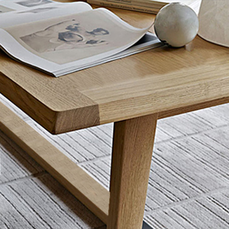 Solid Wood Modern Table for Restaurant Rectangle Dining Table with Trestle Base Clearhalo ' dining_table' 'Dining Tables & Seating' 'Dining Tables' 'furn' 'furn_dining_table' 'Furniture' 'furniture_dining_table' 'Kitchen & Dining Furniture' 'kitchen&dining_furn' 'kitchen' 'kitchen_dining_table' 4501984