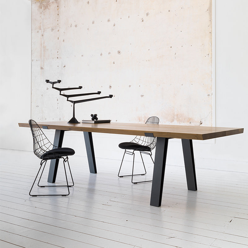 Rectangle Shape Industrial Style Table Solid Wood Fixed Table for Home Use 78.7"L x 31.5"W x 29.5"H Without Chairs Clearhalo ' dining_table' 'Dining Tables & Seating' 'Dining Tables' 'furn' 'furn_dining_table' 'Furniture' 'furniture_dining_table' 'Kitchen & Dining Furniture' 'kitchen&dining_furn' 'kitchen' 'kitchen_dining_table' 4501992