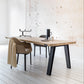 Rectangle Shape Industrial Style Table Solid Wood Fixed Table for Home Use 86.6"L x 35.4"W x 29.5"H Without Chairs Clearhalo ' dining_table' 'Dining Tables & Seating' 'Dining Tables' 'furn' 'furn_dining_table' 'Furniture' 'furniture_dining_table' 'Kitchen & Dining Furniture' 'kitchen&dining_furn' 'kitchen' 'kitchen_dining_table' 4501993