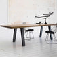 Rectangle Shape Industrial Style Table Solid Wood Fixed Table for Home Use 102.4"L x 39.4"W x 29.5"H Without Chairs Clearhalo ' dining_table' 'Dining Tables & Seating' 'Dining Tables' 'furn' 'furn_dining_table' 'Furniture' 'furniture_dining_table' 'Kitchen & Dining Furniture' 'kitchen&dining_furn' 'kitchen' 'kitchen_dining_table' 4501994