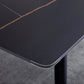 Rectangle 4 Legs Industrial Style Dining Table Sintered Stone Fixed Table for Kitchen Clearhalo ' dining_table' 'Dining Tables & Seating' 'Dining Tables' 'furn' 'furn_dining_table' 'Furniture' 'furniture_dining_table' 'Kitchen & Dining Furniture' 'kitchen&dining_furn' 'kitchen' 'kitchen_dining_table' 4502029
