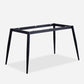 Rectangle 4 Legs Industrial Style Dining Table Sintered Stone Fixed Table for Kitchen Clearhalo ' dining_table' 'Dining Tables & Seating' 'Dining Tables' 'furn' 'furn_dining_table' 'Furniture' 'furniture_dining_table' 'Kitchen & Dining Furniture' 'kitchen&dining_furn' 'kitchen' 'kitchen_dining_table' 4502030