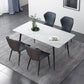Rectangle Industrial Style Dining Table Sintered Stone Fixed Table for Kitchen Clearhalo ' dining_table' 'Dining Tables & Seating' 'Dining Tables' 'furn' 'furn_dining_table' 'Furniture' 'furniture_dining_table' 'Kitchen & Dining Furniture' 'kitchen&dining_furn' 'kitchen' 'kitchen_dining_table' 4502063