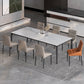 Rectangle Shape Dining Table Industrial Sintered Stone Table with 4 Legs 70.9"L x 35.4"W x 29.5"H White Clearhalo ' dining_table' 'Dining Tables & Seating' 'Dining Tables' 'Furniture' 'furniture_dining_table' 'Kitchen & Dining Furniture' 'kitchen&dining_furn' 'kitchen' 'kitchen_dining_table' 4502069