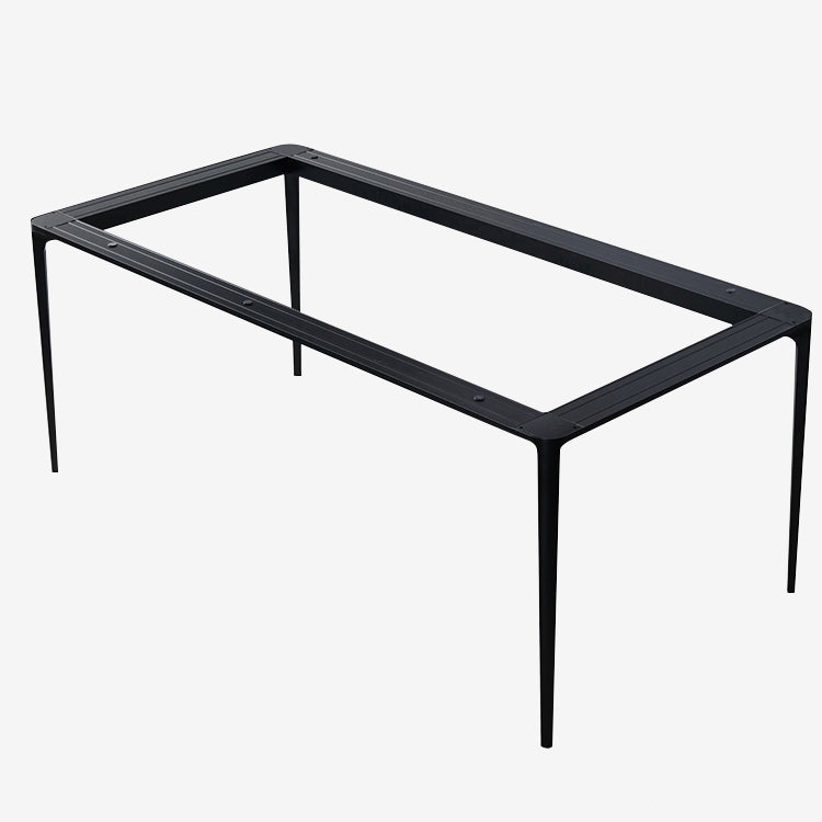 Rectangle Shape Dining Table Industrial Sintered Stone Table with 4 Legs Clearhalo ' dining_table' 'Dining Tables & Seating' 'Dining Tables' 'Furniture' 'furniture_dining_table' 'Kitchen & Dining Furniture' 'kitchen&dining_furn' 'kitchen' 'kitchen_dining_table' 4502076