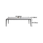 Rectangle Shape Dining Table Industrial Sintered Stone Table with 4 Legs Clearhalo ' dining_table' 'Dining Tables & Seating' 'Dining Tables' 'Furniture' 'furniture_dining_table' 'Kitchen & Dining Furniture' 'kitchen&dining_furn' 'kitchen' 'kitchen_dining_table' 4502082