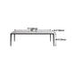 Rectangle Shape Dining Table Industrial Sintered Stone Table with 4 Legs Clearhalo ' dining_table' 'Dining Tables & Seating' 'Dining Tables' 'Furniture' 'furniture_dining_table' 'Kitchen & Dining Furniture' 'kitchen&dining_furn' 'kitchen' 'kitchen_dining_table' 4502083