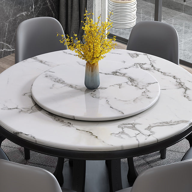 Round Dining Site Table Simplicity Style Marble Furniture with Pedestal Base Clearhalo ' dining_table' 'Dining Tables & Seating' 'Dining Tables' 'furn' 'furn_dining_table' 'Furniture' 'furniture_dining_table' 'Kitchen & Dining Furniture' 'kitchen&dining_furn' 'kitchen' 'kitchen_dining_table' 4502089