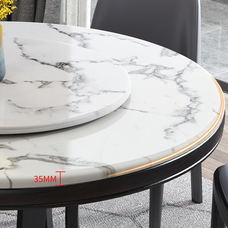 Round Dining Site Table Simplicity Style Marble Furniture with Pedestal Base Clearhalo ' dining_table' 'Dining Tables & Seating' 'Dining Tables' 'furn' 'furn_dining_table' 'Furniture' 'furniture_dining_table' 'Kitchen & Dining Furniture' 'kitchen&dining_furn' 'kitchen' 'kitchen_dining_table' 4502091