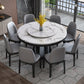 Round Dining Site Table Simplicity Style Marble Furniture with Pedestal Base Clearhalo ' dining_table' 'Dining Tables & Seating' 'Dining Tables' 'furn' 'furn_dining_table' 'Furniture' 'furniture_dining_table' 'Kitchen & Dining Furniture' 'kitchen&dining_furn' 'kitchen' 'kitchen_dining_table' 4502098