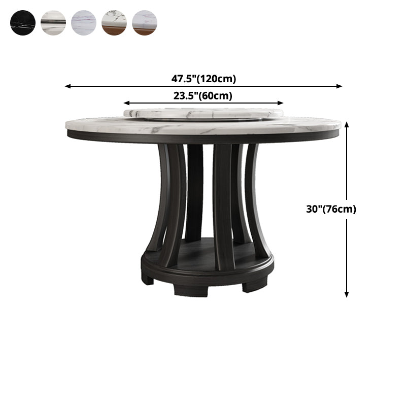 Round Dining Site Table Simplicity Style Marble Furniture with Pedestal Base Clearhalo ' dining_table' 'Dining Tables & Seating' 'Dining Tables' 'furn' 'furn_dining_table' 'Furniture' 'furniture_dining_table' 'Kitchen & Dining Furniture' 'kitchen&dining_furn' 'kitchen' 'kitchen_dining_table' 4502099