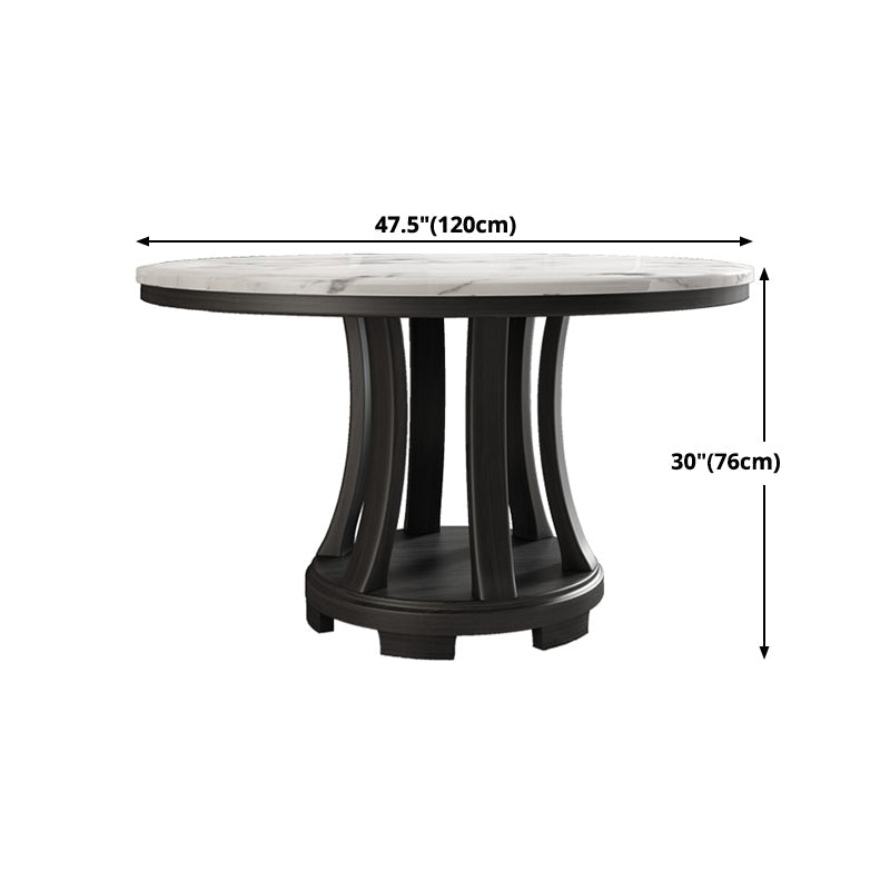 Round Dining Site Table Simplicity Style Marble Furniture with Pedestal Base Clearhalo ' dining_table' 'Dining Tables & Seating' 'Dining Tables' 'furn' 'furn_dining_table' 'Furniture' 'furniture_dining_table' 'Kitchen & Dining Furniture' 'kitchen&dining_furn' 'kitchen' 'kitchen_dining_table' 4502100