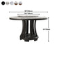 Round Dining Site Table Simplicity Style Marble Furniture with Pedestal Base Clearhalo ' dining_table' 'Dining Tables & Seating' 'Dining Tables' 'furn' 'furn_dining_table' 'Furniture' 'furniture_dining_table' 'Kitchen & Dining Furniture' 'kitchen&dining_furn' 'kitchen' 'kitchen_dining_table' 4502103