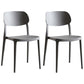 Contemporary Dining and Accent Chairs Indoor-Outdoor Open Back Dining Chair Grey Plastic & Acrylic 2 Piece Set Clearhalo ' kitchen&dining_furn' 'Dining Chairs' 'Dining Tables & Seating' 'dining_chair' 'furn' 'furn_dining_chair' 'Furniture' 'furniture_dining_chair' 'Kitchen & Dining Furniture' 'kitchen' 4502124