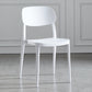 Contemporary Dining and Accent Chairs Indoor-Outdoor Open Back Dining Chair White Plastic & Acrylic 1 Piece Clearhalo ' kitchen&dining_furn' 'Dining Chairs' 'Dining Tables & Seating' 'dining_chair' 'furn' 'furn_dining_chair' 'Furniture' 'furniture_dining_chair' 'Kitchen & Dining Furniture' 'kitchen' 4502130