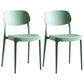 Contemporary Dining and Accent Chairs Indoor-Outdoor Open Back Dining Chair Green Leather 2 Piece Set Clearhalo ' kitchen&dining_furn' 'Dining Chairs' 'Dining Tables & Seating' 'dining_chair' 'furn' 'furn_dining_chair' 'Furniture' 'furniture_dining_chair' 'Kitchen & Dining Furniture' 'kitchen' 4502152
