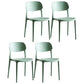Contemporary Dining and Accent Chairs Indoor-Outdoor Open Back Dining Chair Green Plastic & Acrylic 4 Piece Set Clearhalo ' kitchen&dining_furn' 'Dining Chairs' 'Dining Tables & Seating' 'dining_chair' 'furn' 'furn_dining_chair' 'Furniture' 'furniture_dining_chair' 'Kitchen & Dining Furniture' 'kitchen' 4502156