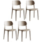 Contemporary Dining and Accent Chairs Indoor-Outdoor Open Back Dining Chair Khaki Plastic & Acrylic 4 Piece Set Clearhalo ' kitchen&dining_furn' 'Dining Chairs' 'Dining Tables & Seating' 'dining_chair' 'furn' 'furn_dining_chair' 'Furniture' 'furniture_dining_chair' 'Kitchen & Dining Furniture' 'kitchen' 4502162