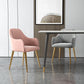 Nordic Style Metal Dining Room Chairs Upholstered Side Armchair for Restaurant Use Clearhalo ' kitchen&dining_furn' 'Dining Chairs' 'Dining Tables & Seating' 'dining_chair' 'furn' 'furn_dining_chair' 'Furniture' 'furniture_dining_chair' 'Kitchen & Dining Furniture' 'kitchen' 4502167