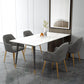 Nordic Style Metal Dining Room Chairs Upholstered Side Armchair for Restaurant Use Clearhalo ' kitchen&dining_furn' 'Dining Chairs' 'Dining Tables & Seating' 'dining_chair' 'furn' 'furn_dining_chair' 'Furniture' 'furniture_dining_chair' 'Kitchen & Dining Furniture' 'kitchen' 4502169