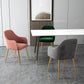Nordic Style Metal Dining Room Chairs Upholstered Side Armchair for Restaurant Use Clearhalo ' kitchen&dining_furn' 'Dining Chairs' 'Dining Tables & Seating' 'dining_chair' 'furn' 'furn_dining_chair' 'Furniture' 'furniture_dining_chair' 'Kitchen & Dining Furniture' 'kitchen' 4502170