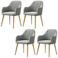 Nordic Style Metal Dining Room Chairs Upholstered Side Armchair for Restaurant Use Light Gray 4 Piece Set Clearhalo ' kitchen&dining_furn' 'Dining Chairs' 'Dining Tables & Seating' 'dining_chair' 'furn' 'furn_dining_chair' 'Furniture' 'furniture_dining_chair' 'Kitchen & Dining Furniture' 'kitchen' 4502175