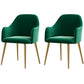 Nordic Style Metal Dining Room Chairs Upholstered Side Armchair for Restaurant Use Blackish Green 2 Piece Set Clearhalo ' kitchen&dining_furn' 'Dining Chairs' 'Dining Tables & Seating' 'dining_chair' 'furn' 'furn_dining_chair' 'Furniture' 'furniture_dining_chair' 'Kitchen & Dining Furniture' 'kitchen' 4502189