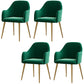 Nordic Style Metal Dining Room Chairs Upholstered Side Armchair for Restaurant Use Blackish Green 4 Piece Set Clearhalo ' kitchen&dining_furn' 'Dining Chairs' 'Dining Tables & Seating' 'dining_chair' 'furn' 'furn_dining_chair' 'Furniture' 'furniture_dining_chair' 'Kitchen & Dining Furniture' 'kitchen' 4502190