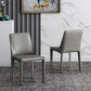Designer Style Hotel Leather Side Chair Matte Finish Solid Back Dining Chair Clearhalo ' kitchen&dining_furn' 'Dining Chairs' 'Dining Tables & Seating' 'dining_chair' 'furn' 'furn_dining_chair' 'Furniture' 'furniture_dining_chair' 'Kitchen & Dining Furniture' 'kitchen' 4502223