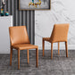 Designer Style Hotel Leather Side Chair Matte Finish Solid Back Dining Chair Clearhalo ' kitchen&dining_furn' 'Dining Chairs' 'Dining Tables & Seating' 'dining_chair' 'furn' 'furn_dining_chair' 'Furniture' 'furniture_dining_chair' 'Kitchen & Dining Furniture' 'kitchen' 4502228