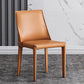 Designer Style Hotel Leather Side Chair Matte Finish Solid Back Dining Chair Clearhalo ' kitchen&dining_furn' 'Dining Chairs' 'Dining Tables & Seating' 'dining_chair' 'furn' 'furn_dining_chair' 'Furniture' 'furniture_dining_chair' 'Kitchen & Dining Furniture' 'kitchen' 4502238