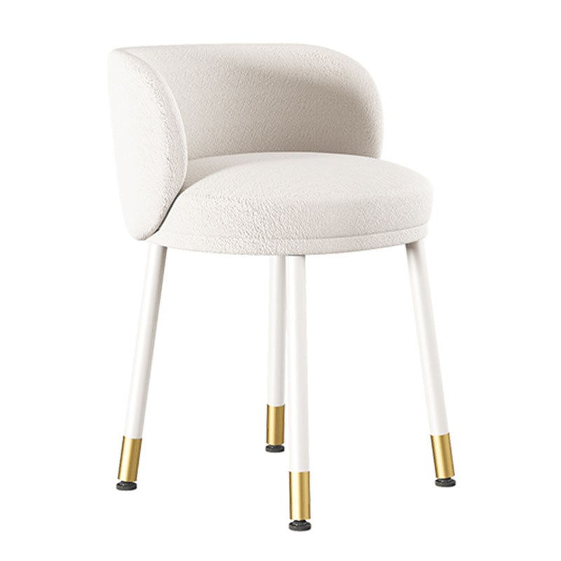 Scandinavian Design Solid Back Armless Dining Chairs Upholstered Side Chairs White 1 Piece Clearhalo ' kitchen&dining_furn' 'Dining Chairs' 'Dining Tables & Seating' 'dining_chair' 'furn' 'furn_dining_chair' 'Furniture' 'furniture_dining_chair' 'Kitchen & Dining Furniture' 'kitchen' 4502245