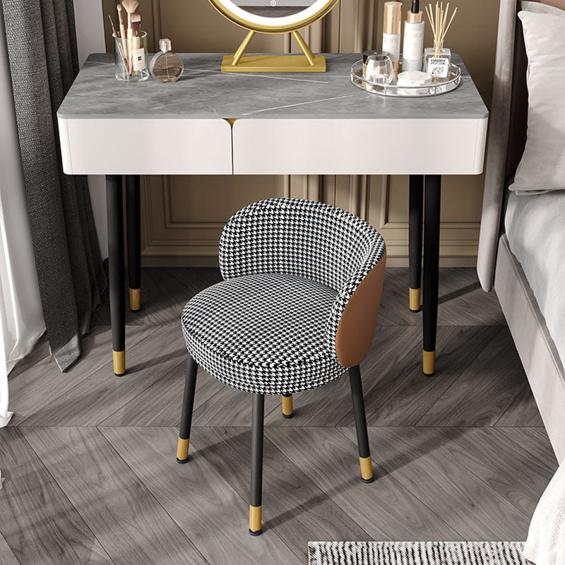 Scandinavian Design Solid Back Armless Dining Chairs Upholstered Side Chairs Clearhalo ' kitchen&dining_furn' 'Dining Chairs' 'Dining Tables & Seating' 'dining_chair' 'furn' 'furn_dining_chair' 'Furniture' 'furniture_dining_chair' 'Kitchen & Dining Furniture' 'kitchen' 4502249