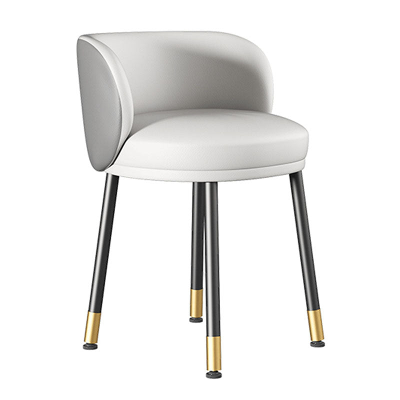 Scandinavian Design Solid Back Armless Dining Chairs Upholstered Side Chairs Clearhalo ' kitchen&dining_furn' 'Dining Chairs' 'Dining Tables & Seating' 'dining_chair' 'furn' 'furn_dining_chair' 'Furniture' 'furniture_dining_chair' 'Kitchen & Dining Furniture' 'kitchen' 4502252