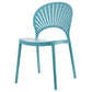 Scandinavian Plastic Kitchen Dining Room Side Chair Open Back Chair Lake Green 1 Piece Clearhalo ' kitchen&dining_furn' 'Dining Chairs' 'Dining Tables & Seating' 'dining_chair' 'furn' 'furn_dining_chair' 'Furniture' 'furniture_dining_chair' 'Kitchen & Dining Furniture' 'kitchen' 4502312