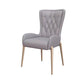 Glam Metal Dining Room Chairs Upholstered Side Armchair for Restaurant Use Grey 1 Piece Clearhalo ' kitchen&dining_furn' 'Dining Chairs' 'Dining Tables & Seating' 'dining_chair' 'furn' 'furn_dining_chair' 'Furniture' 'furniture_dining_chair' 'Kitchen & Dining Furniture' 'kitchen' 4502361