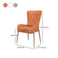 Glam Metal Dining Room Chairs Upholstered Side Armchair for Restaurant Use Clearhalo ' kitchen&dining_furn' 'Dining Chairs' 'Dining Tables & Seating' 'dining_chair' 'furn' 'furn_dining_chair' 'Furniture' 'furniture_dining_chair' 'Kitchen & Dining Furniture' 'kitchen' 4502369