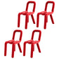 Designer Style Hotel Velvet Side Chair Matte Finish Open Back Dining Chair Red 4 Piece Set Clearhalo ' kitchen&dining_furn' 'Dining Chairs' 'Dining Tables & Seating' 'dining_chair' 'furn' 'furn_dining_chair' 'Furniture' 'furniture_dining_chair' 'Kitchen & Dining Furniture' 'kitchen' 4502414