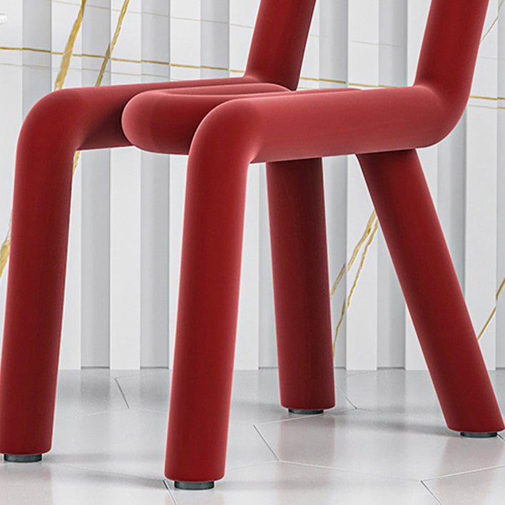 Designer Style Hotel Velvet Side Chair Matte Finish Open Back Dining Chair Clearhalo ' kitchen&dining_furn' 'Dining Chairs' 'Dining Tables & Seating' 'dining_chair' 'furn' 'furn_dining_chair' 'Furniture' 'furniture_dining_chair' 'Kitchen & Dining Furniture' 'kitchen' 4502417