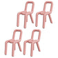 Designer Style Hotel Velvet Side Chair Matte Finish Open Back Dining Chair Pink 4 Piece Set Clearhalo ' kitchen&dining_furn' 'Dining Chairs' 'Dining Tables & Seating' 'dining_chair' 'furn' 'furn_dining_chair' 'Furniture' 'furniture_dining_chair' 'Kitchen & Dining Furniture' 'kitchen' 4502418