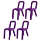 Designer Style Hotel Velvet Side Chair Matte Finish Open Back Dining Chair Purple 4 Piece Set Clearhalo ' kitchen&dining_furn' 'Dining Chairs' 'Dining Tables & Seating' 'dining_chair' 'furn' 'furn_dining_chair' 'Furniture' 'furniture_dining_chair' 'Kitchen & Dining Furniture' 'kitchen' 4502424