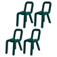 Designer Style Hotel Velvet Side Chair Matte Finish Open Back Dining Chair Blackish Green 4 Piece Set Clearhalo ' kitchen&dining_furn' 'Dining Chairs' 'Dining Tables & Seating' 'dining_chair' 'furn' 'furn_dining_chair' 'Furniture' 'furniture_dining_chair' 'Kitchen & Dining Furniture' 'kitchen' 4502430