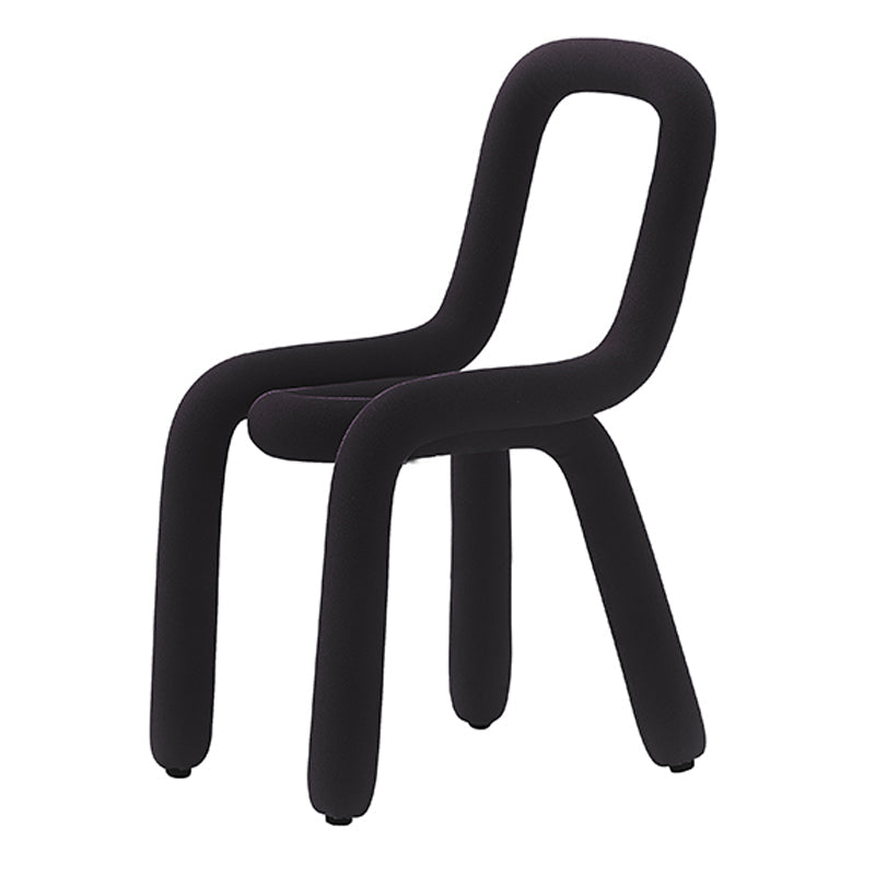 Designer Style Living Room Velvet Side Chair Matte Finish Open Back Dining Chair Black 1 Piece Clearhalo ' kitchen&dining_furn' 'Dining Chairs' 'Dining Tables & Seating' 'dining_chair' 'furn' 'furn_dining_chair' 'Furniture' 'furniture_dining_chair' 'Kitchen & Dining Furniture' 'kitchen' 4502472